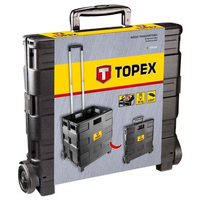 TOPEX  79R306  Transportný vozík, skladací box, nosnosť 35 kg