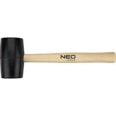 NEO  25-063 Gumené kladivo 63 mm / 680 g, drevená rukoväť