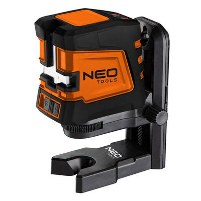 NEO  75-107 Samonivelačný krížový laser 20 m, zelený, s vreckom a magnetickým držiakom