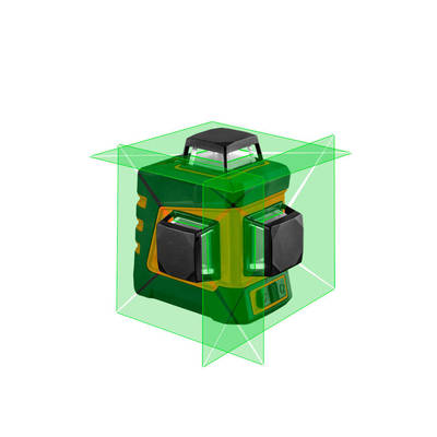 NEO  75-108 Samonivelačný laser 20 m 3D zelený, 360 ° v troch rovinách, s puzdrom a magnetickým držiakom