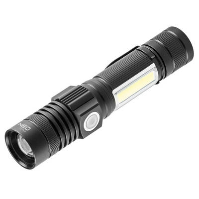 NEO  99-033 Nabíjatelná baterka 800 lm 2v1 USB CREE T6 LED