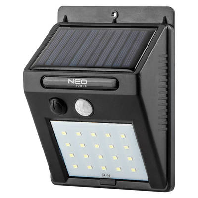 NEO  99-055 Nástenné solárne svietidlo 20 SMD LED 200 lm