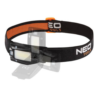 NEO  99-069  Čelovka USB nabíjateľná 180 lm COB LED + pohybový senzor