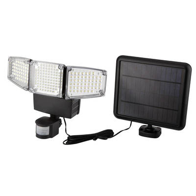 NEO  99-089  Solárne nástenné svietidlo trojité LED 1000 Im