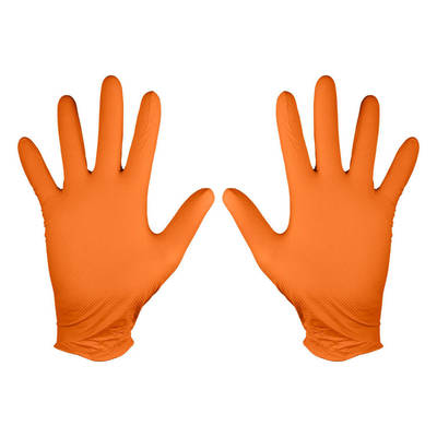 NEO  97-690-XL  Perforované nitrilové rukavice, oranžové, 50 kusov, veľkosť XL