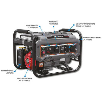 GRAPHITE  58G904  Elektrocentrála 2000W-2200W