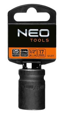 NEO  12-217  Gola hlavica RÁZOVÁ 1/2", 17 mm, Cr-Mo