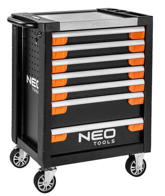 NEO  84-220+G  Dielenský vozík PREMIUM,  7 šúflikový +  174 ks náradia