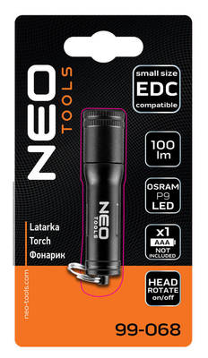 NEO  99-068  Batériová mini baterka 100 lm Osram LED
