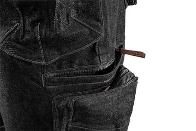 NEO  81-273-XL  Krátke pracovné šortky DENIM, čierne, 98 % bavlna a 2 % elastan, veľkosť XL/54