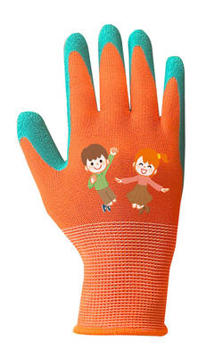 NEO  97-644-3  Detské pracovné rukavice, polyester s latexovým povlakom (crincle), veľkosť 3
