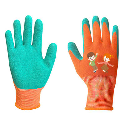 NEO  97-644-5  Detské pracovné rukavice, polyester s latexovým povlakom (crincle), veľkosť 5