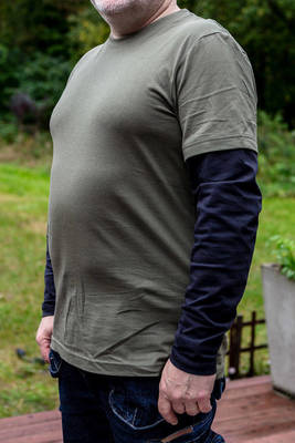 NEO  81-616-S  Pánske tričko CAMO, s dlhým rukávom, zeleno šedé, veľ. S