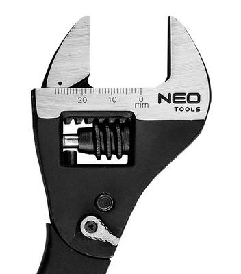 NEO  03-017  Nastaviteľný kľúč s račňou 200mm