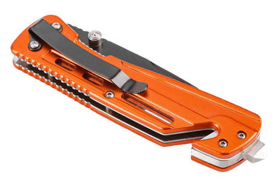 NEO  63-026  Skladací nôž s poistkou  s čepeľou na  rezanie pásov