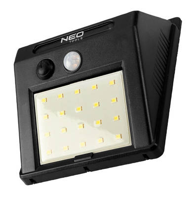 NEO  99-055 Nástenné solárne svietidlo 20 SMD LED 200 lm