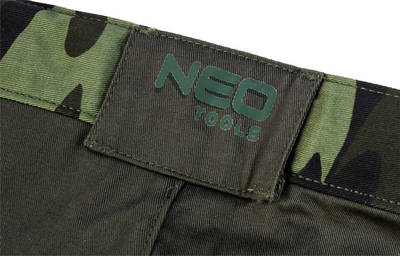 NEO  81-271-L Kraťasy CAMO, zloženie : 60% bavlna, 40% polyester, gramáž 255g/m2, veľ.L