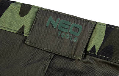 NEO  81-271-XL Kraťasy CAMO, zloženie : 60% bavlna, 40% polyester, gramáž 255g/m2, veľ.XL