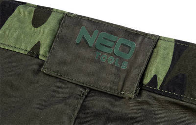 NEO  81-271-XXL Kraťasy CAMO, zloženie : 60% bavlna, 40% polyester, gramáž 255g/m2, veľ.XXL