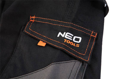 NEO  81-278-L Pracovné kraťasy s opaskom HD Slim, čierno-sivé, veľ. L