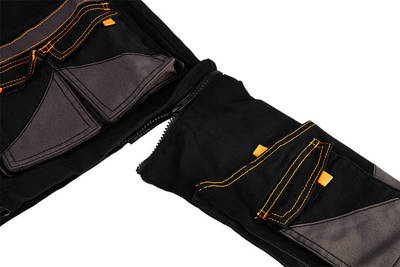 NEO  81-268-L Pracovná vesta HD Slim, odopínateľné vrecká, čierno-sivá, veľ. L