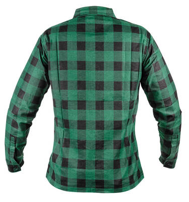 NEO  81-546-S  Flanelová košeľa, zelená, veľkosť S