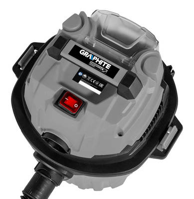 GRAPHITE  58GE133  AKU Vysávač Energy+ 18V Li-lon na mokré/suché vysávanie, nádržka 12 l