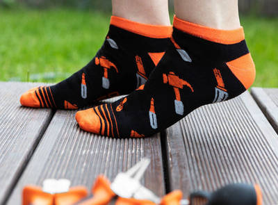NEO  GD030  Farebné ponožky NEO TOOLS, krátke, veľkosť 39-42