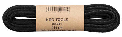 NEO  82-391  Šnúrky do pracovných topánok 150 cm, čierne