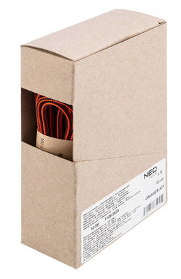 NEO  82-392  Šnúrky do pracovných topánok 120 cm, oranžovo-čierné