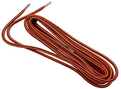 NEO  82-393  Šnúrky do pracovných topánok 150 cm, oranžovo-čierné