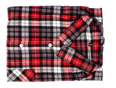 NEO  81-540-XL  Flanelová košeľa, červeno-bielo-čierna, XL