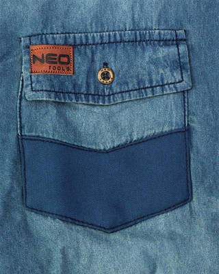 NEO 81-549-M Pracovná košeľa DENIM, 140g/m2, 100% bavlna, veľ. M/50