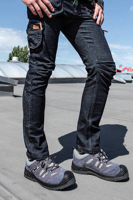 NEO  81-229-L Pracovné nohavice do pása DENIM, 410g/m2, 98% bavlna, 2% elastan, veľ. L/52