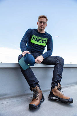 NEO  81-229-L Pracovné nohavice do pása DENIM, 410g/m2, 98% bavlna, 2% elastan, veľ. L/52