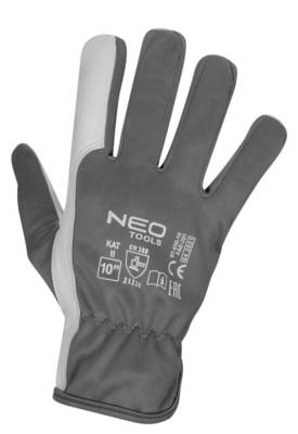 NEO  97-656-10  Pracovné rukavice, 2122X, kozia koža, veľkosť 10", CE