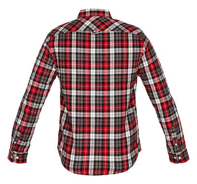 NEO  81-540-XL  Flanelová košeľa, červeno-bielo-čierna, XL
