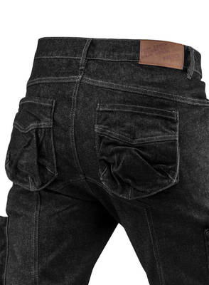 NEO  81-233-L  Pracovné nohavice DENIM, čierne, veľ. L/52, 410g/m2, zloženie: 98% bavlna, 2% elastan