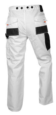 NEO  81-120-L  Pracovné nohavice, biele, veľkosť L/52