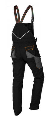 NEO  81-248-MPracovné nohavice na traky HD Slim, čierno-sivé, veľ. M