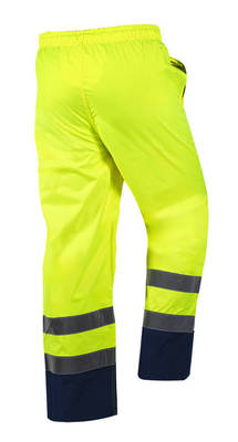 NEO  81-770-XXL  Reflexné pracovné nohavicové nohavice, nepremokavé, žlté, veľkosť XXL
