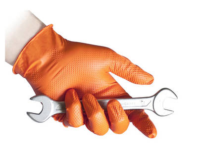 REFLEXX N85-M Jednorázové rukavice Industry oranžové, veľkosť M, 50 ks / bal.
