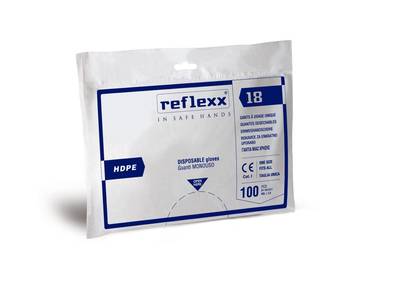 REFLEXX R18-U Jednorázové rukavice transparentné, veľkosť UNI, 100 ks / bal.