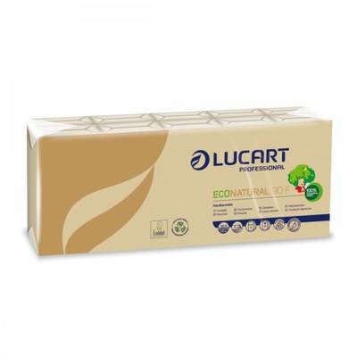 LUCART  843166  Hygienické vreckovky ECO NATURAL 90F - 4 vrst., 10ks