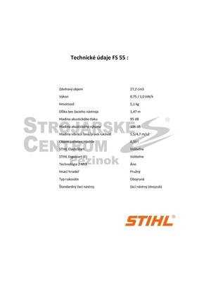 STIHL  FS 55  Benzínový ( motor. ) vyžínač 0,75kW