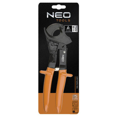 NEO  01-516  Račňové nožnice na Al, Cu káble, 250 mm