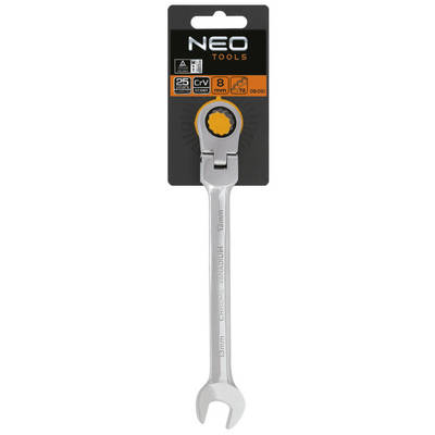 NEO  09-051  Kľúč račňový s kĺbom 8 x 135 mm