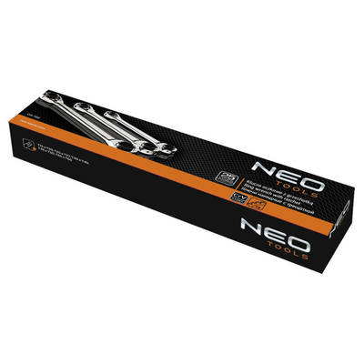 NEO  09-795  Račňový kľúč 4-in-1 sada 3 ks .. 8 do 19 mm