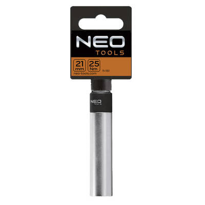 NEO  11-151  Kľúč na sviečky 21 mm s max . moment