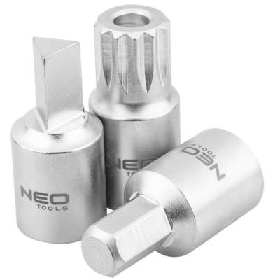 NEO  11-235  Gola sada 3/8" na olejové vane 18ks